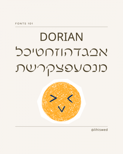 פונטים בעברית בקנבה - ליהי סוויד | דיגיטלית